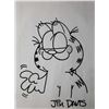 Image 1 : Jim Davis signed Garfield  sketch