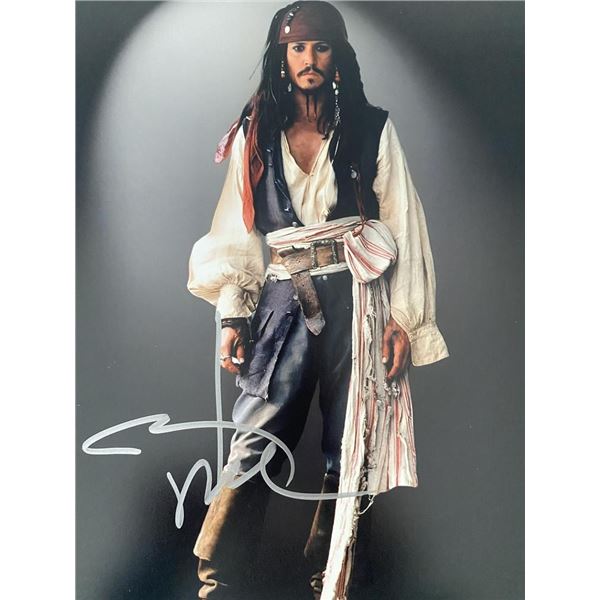 Pirates of the Caribbean Johnny Depp signed photo