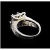 Image 3 : 14KT White Gold 3.08 ctw Sapphire and Diamond Ring