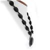 Image 6 : Vintage Handmade Navajo Silver Black Onyx Pendant on 18" Custom Bead Necklace