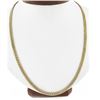 Image 8 : Elegant Yellow Gold 20" 4.3mm Polished Flat Cuban Curb Link Chain Necklace