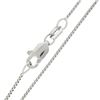 Image 6 : Solid White Gold 0.30 ctw Round Diamond Cross Pendant & 18" Box Link Chain