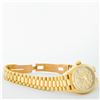 Image 5 : Rolex Ladies 18K Yellow Gold Champagne Diamond Dial President Wristwatch