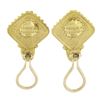 Image 1 : Denise Roberge 22K Yellow Gold Sugarloaf Cabochon Bezel Citrine Clip On Earrings