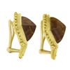Image 4 : Denise Roberge 22K Yellow Gold Sugarloaf Cabochon Bezel Citrine Clip On Earrings
