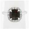 Image 9 : NEW Platinum 2.35 ctw GIA Graded Ceylon Alexandrite & Diamond Halo Engagement Ri
