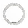 Image 7 : Platinum French Cut Channel 3.0 ctw Diamond Hand Engraved Eternity Band Ring