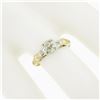 Image 3 : Antique Art Deco 14K TT Gold 0.54 ctw European Diamond Solitaire Engagement Ring