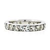Image 6 : Vintage 14k White Gold 1.57 ctw Eternity Band Ring w/ 20 Old Single Cut Diamonds