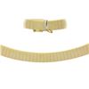 Image 3 : Aurafin 14K Yellow Gold 15.5" 6mm Polished Flat Omega Link Collar Chain Necklace