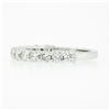 Image 6 : NEW 14k White Gold 1.14 ctw Round Shared Prong Diamond Classic Wedding Band Ring