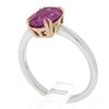 Image 4 : Platinum 14k Rose Gold 2.13 ctw GIA Madagascar Oval Pink Sapphire Solitaire Ring