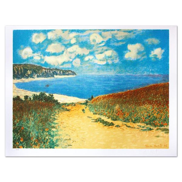 Chemin Dans Les Bles A Pourville by Monet (1840-1926)