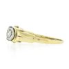 Image 6 : Vintage 14K TT Gold 0.45 ctw Round Brilliant Diamond 3-Stone Polished Band Ring