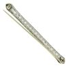 Image 4 : Antique Edwardian Platinum 1 ctw Old Cut Pave Diamond Filigree Long Bar Pin Broo