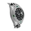 Image 3 : Rolex Ladies Quickset Black Index White Gold Emerald And Diamond Bezel With Hidd