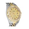 Image 3 : Rolex Mens 2 Tone Champagne Index Pyramid Diamond Bezel Datejust Wristwatch With