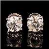 Image 1 : 3.00 ctw Diamond 18K White Gold Stud Earrings