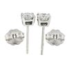 Image 4 : NEW Classic 14k White Gold 0.60 ctw Round Brilliant Diamond Prong Stud Earrings