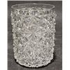 Image 1 : Vintage Pressed Glass Button & Bow Pattern Pickle Cruet Insert