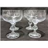 Image 1 : 4 Elegant Crystal Champagne / Sherbet Glasses