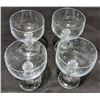 Image 2 : 4 Elegant Crystal Champagne / Sherbet Glasses