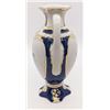Image 3 : Royal Dux Bohemia Small Vase - Made In Czechoslovakia - Blue & Gold