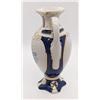 Image 4 : Royal Dux Bohemia Small Vase - Made In Czechoslovakia - Blue & Gold