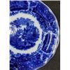 Image 2 : Vintage Burgess & Leigh Non Pareil Flow Blue Dinner Plate - circa 1880