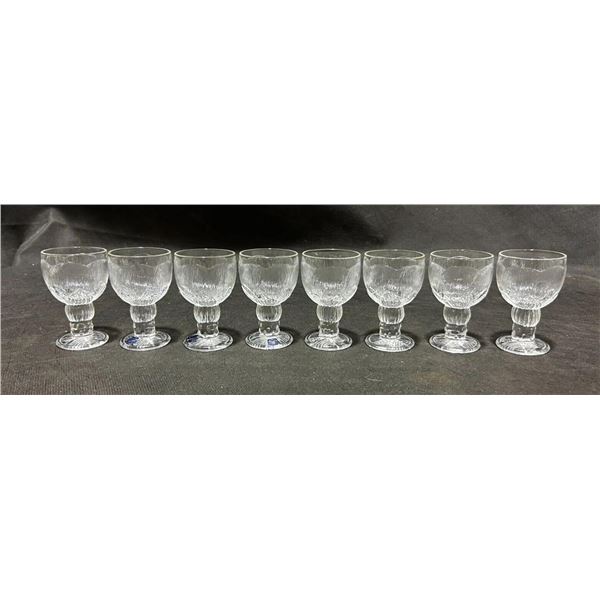Set of 8 Arabia iittala Finland Aperitifs Liqueur Shot Glasses Pioni Pattern