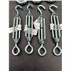 Image 2 : Lor of 7 Steel Turnbuckles with Eye and Hook Ends – Various Sizes