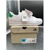 Image 2 : Adidas Advantage K White and Green Sneakers, Size 6