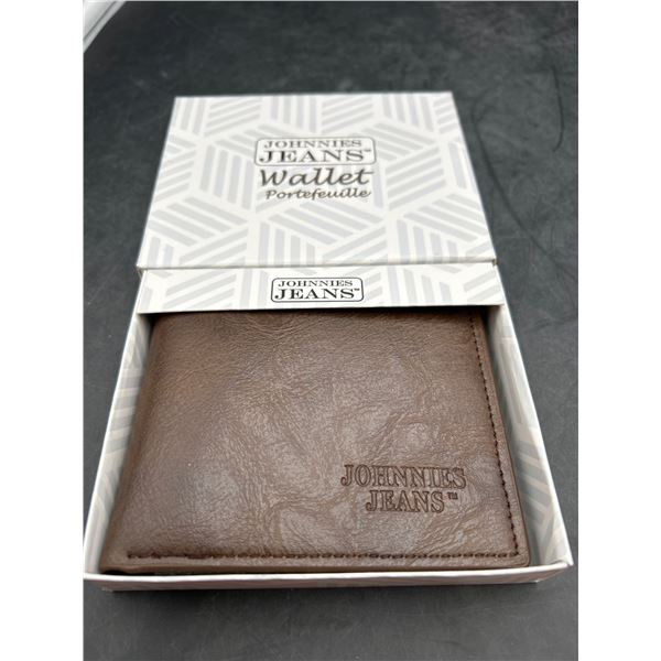 Johnnies Jeans Brown Bifold Wallet With Multiple Card Slots