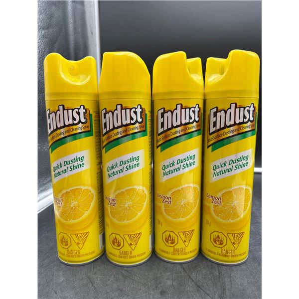 Endust Quick Dusting Natural Shine Spray Lemon Zest 4-Pack 284g Each