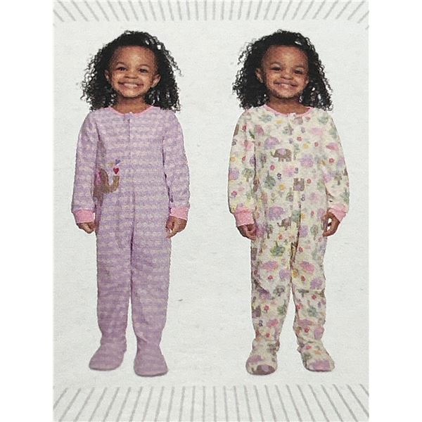 Kids Headquarters 2Y 2-Pack Sleepers with Floral Patterns