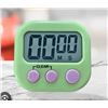 Image 1 : Lot of 2 JS-118 Magnetic Digital Kitchen Cooking Timer Count Up and Down Clock Loud Alarm 1 Green & 