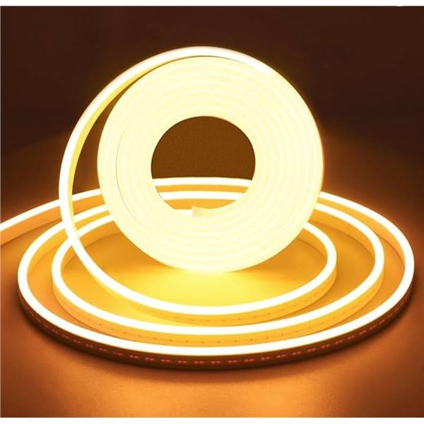 Neon LED Strip Light 12V DC Warm White Without Power Adapter