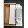 Image 2 : Satco 9W G24q LED 4-Pin Bulb, 3000K, T19 Model Pack of 2