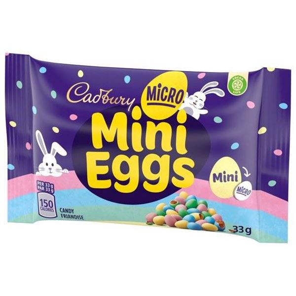 Cadbury Micro Mini Eggs 33g with 48 Sachets