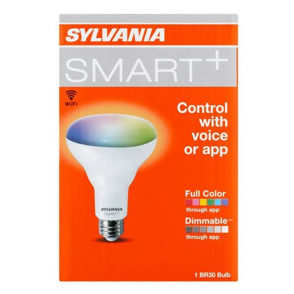Sylvania SMART+ BR30 WiFi Full Color Dimmable Smart Bulb
