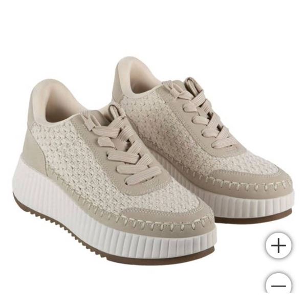Dv by Dolce Vita Woven Beige Low-Top Women’s Shoes, Size 9