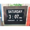 Image 3 : 8-Inch Digital Clock with Auto Night Dimmer and Wall Mountable Capability