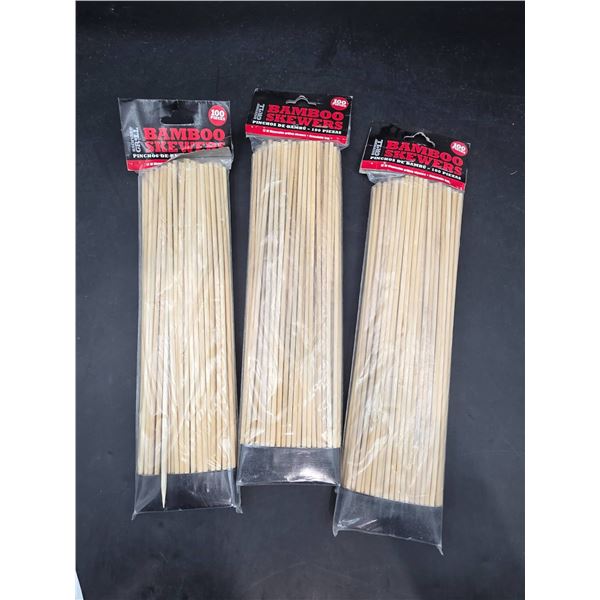 Backyard Grill Bamboo Skewers, 3×100