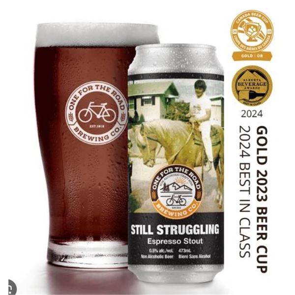One For The Road Still Struggling Espresso Stout 4x473ml (Non-Alcoholic Beer)