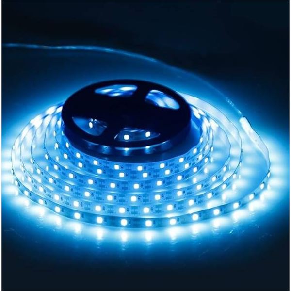 COOBATG 5M-16.4ft Battery Operated LED Strip Lights, Indoor/Outdoor, Blue, Modern Style, Ultra Brigh