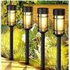 Image 1 : Solar Filament Pathway Lights, 4-Pack, Warm White LED