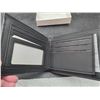 Image 2 : Black Leather Bi-Fold Wallet by Jonnies Jeans with Card Slots and ID Window