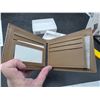 Image 2 : Brown Leather Bi-Fold Wallet by Jonnies Jeans with Card Slots and ID Window