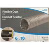 Image 1 : Imperial Flexible Vinyl Duct, 6-Inch Diameter, 10-Foot Length