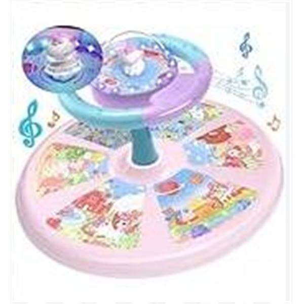 PerthKino Twister Unicorn Spin Toy With LED Lights for Ages 18+ Months